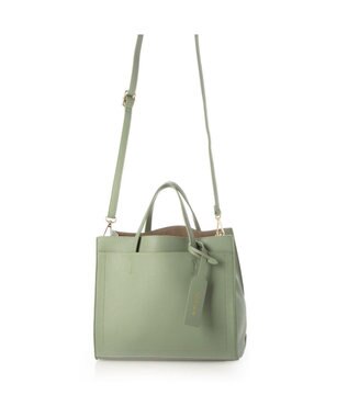 UNBILLION カシュカシュ cachecache / パーテーションミニ2wayトートバッグ ライトグリーン