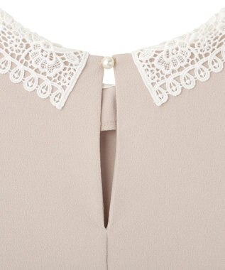 YECCA VECCA 2wayレース襟ブラウス Gray Beige