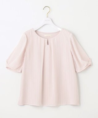 ANY SIS 【吸水速乾・UVケア・接触冷感】コンフォートジャージー ブラウス ペールピンク