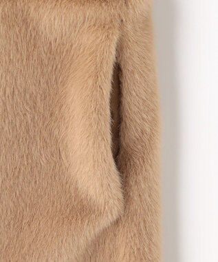 ANY SIS Luxuryフェイクムートン コート キャメル