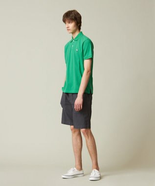 J.PRESS MEN 【大人気 / 10色展開】バックブル カノコレジメン ポロシャツ グリーン系
