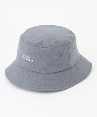J.PRESS YORK STREET 【UNISEX】ロゴ刺繍バケットハット ダルブルー系