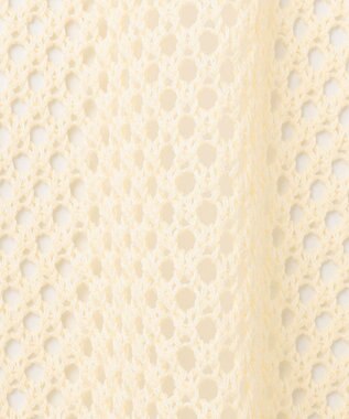 GRACE CONTINENTAL メッシュラインニットフーディ キナリ