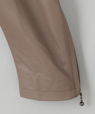 GOTAIRIKU 【シープレザー】シングルライダースジャケット ベージュ系