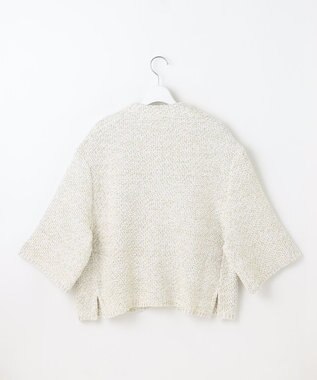 自由区 【カトリエムブーケ】Maille brillante ノーカラーアウター オフ