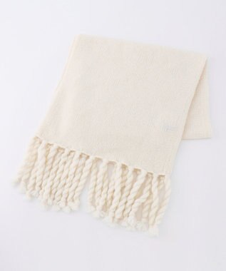 23区 ベビーアルパカ マフラー ホワイト系