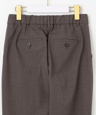 ANY SIS ウーステッドエステル テーパード パンツ モカグレー