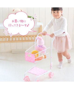 Mother garden マザーガーデン おままごと 野いちご ショッピングカート 《いちご×リボン》 -