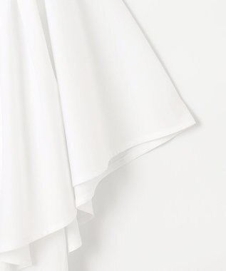 #Newans 【乾燥機可能/接触冷感】ラッフルフリルカットソー ホワイト