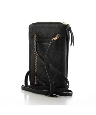 UNBILLION ペルケ perche / 牛革シュリンクタイプモバイルウォレットショルダー　旧8660 ブラック