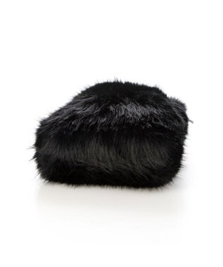 UNBILLION カシュカシュ cachecache / エコファーシンプル巾着ショルダーバッグ ブラック