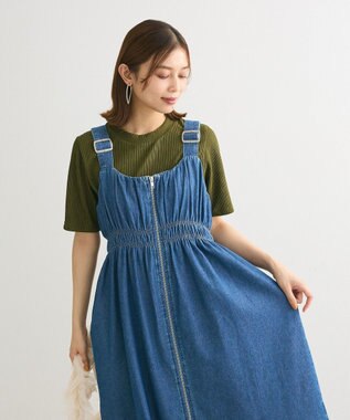 Green Parks ・ＳＵＧＡＲ　ＳＰＯＯＮ　デニムシャーリングジャンス Indigo