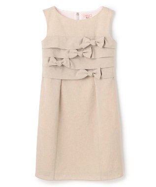 TOCCA 【洗える・消臭・吸水速乾・接触冷感・UVケア】RIBBON KNOT DRESS ドレス ベージュ系