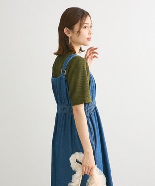 Green Parks ・ＳＵＧＡＲ　ＳＰＯＯＮ　デニムシャーリングジャンス Indigo