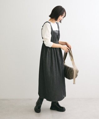 Green Parks ・ＳＵＧＡＲ　ＳＰＯＯＮ　デニムシャーリングジャンス Black