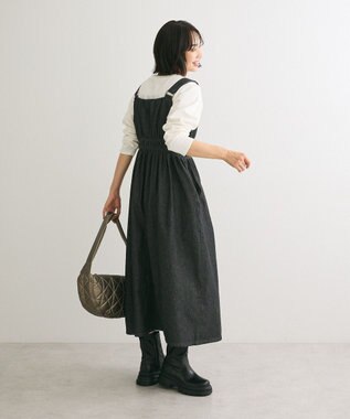 Green Parks ・ＳＵＧＡＲ　ＳＰＯＯＮ　デニムシャーリングジャンス Black