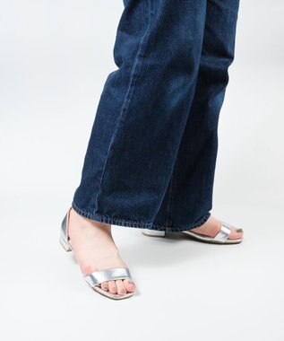 BONTRE 【pied du lapan/ピエドラパン】ローヒールアンクルストラップサンダル/50773ZI シルバー