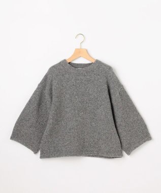 組曲 S ハーフスリーブミルド ニットプルオーバー グレー系