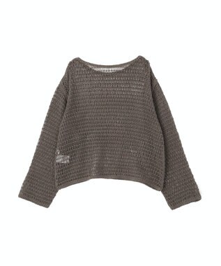 AMERICAN HOLIC 刺繍メッシュプルオーバー Charcoal Gray