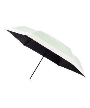 MOONBAT 【遮光100％/３秒で折りたためる日傘】晴雨兼用 折りたたみ傘 ウラワザ バイカラー ライトグリーン