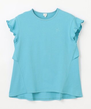 組曲 KIDS 【150-160㎝】バックフリル チュニック ターコイズブルー