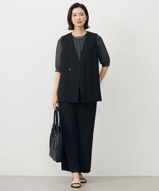 J.PRESS LADIES 【3way】3連パール ネックレス シルバー系