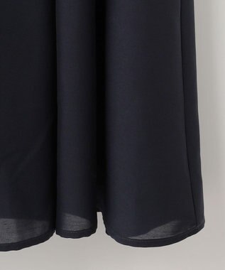 ANY SIS 【洗える】ピンタックハイウエスト ワンピース ネイビー