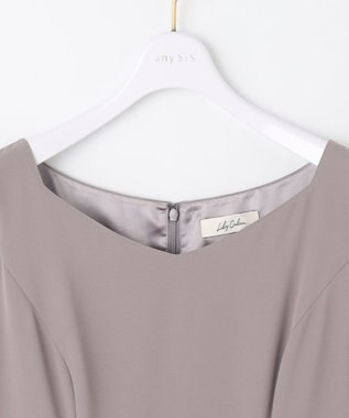 ANY SIS 【LilyCalin】ラインフラワーボレロ × ドレス ライトモカ