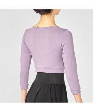 Chacott カシュクールトップ グレイッシュライラック