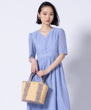 TOCCA TOUCH of LACE BASKET かごバッグ ベージュ系