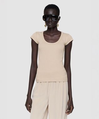 JOSEPH コットンリブ　トップ Powder