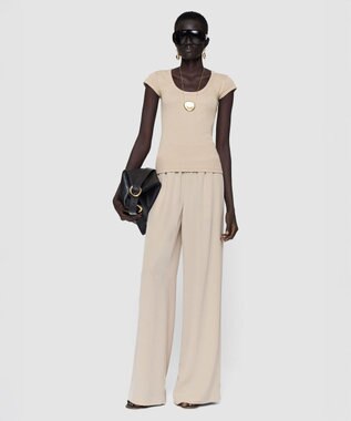 JOSEPH コットンリブ　トップ Powder