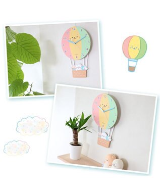 Mother garden しろたん バルーン型 掛け時計 -