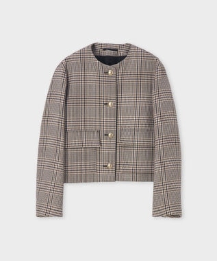 Paul Smith クラシックチェック ノーカラー ジャケット