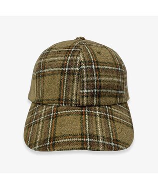 林八百吉商店 Champion ネルチェックロングキャップ カーキ