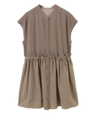 Green Parks 異素材ドッキングチュニック Beige