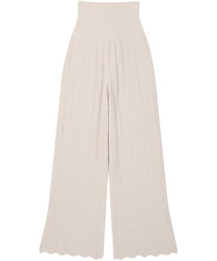 une nana cool とろみ素材がここちよいハラマキ付きロングボトム　ｍｏｉ　ｒｏｏｍ（モアルーム） ベージュ