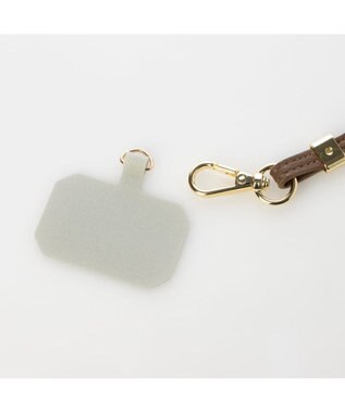 UNBILLION cachecache キルティングポーチ付きスマホストラップセット ブラウン