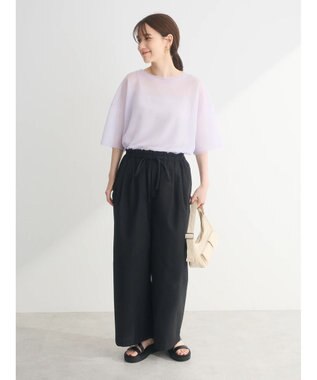 Green Parks シアーきらきらニットプルオーバー Purple