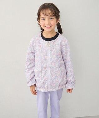 ANY KIDS 【フード取り外し/洗濯機可能】撥水加工リバーシブルゾン ラベンダー