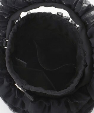 LA BAGAGERIE 【MONICA】チュールフリル2WAYバッグ ブラック