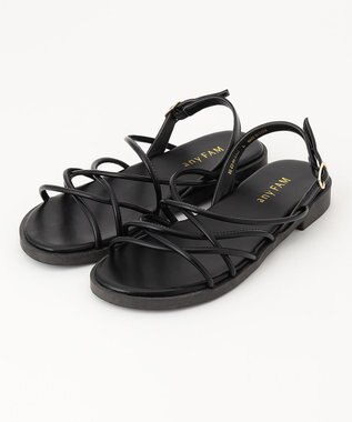  ナローストラップ サンダル