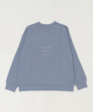 WEGO 【ユニセックス着用ITEM/2点SET/MLサイズ展開】アクセ付きフォトグラフィックプルオーバー サックス