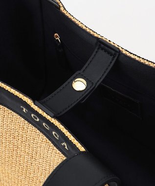 TOCCA SIDE RIBBON BASKET かごバッグ ベージュ系