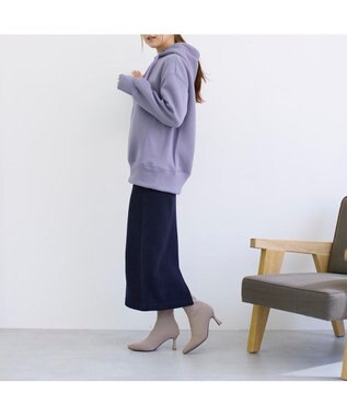 MODE ET JACOMO <noyau>ストレッチショートブーツ ベージュ