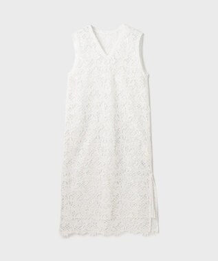 GRACE CONTINENTAL ケミカルレースストレートトップ ホワイト