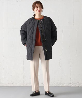 ANY 【蓄熱保温/撥水/洗濯機可能】撥水ウォームキルトブルゾン ブラック