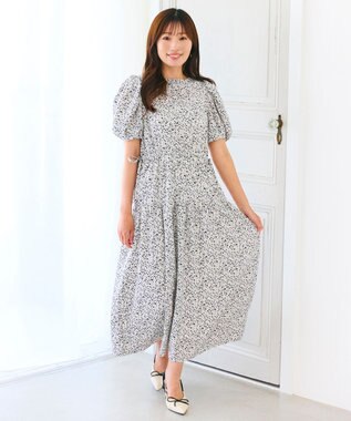 Feroux サマープリント ワンピース ホワイト系1