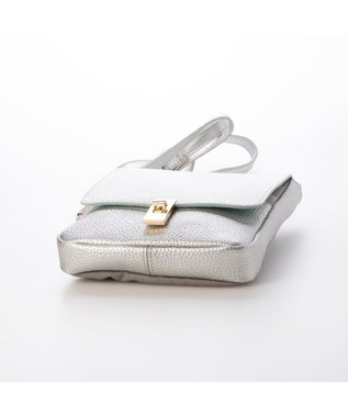 UNBILLION ペルケ perche / 7ポケットレザーポシェット シルバー