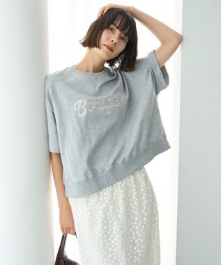 UNFILO ライトウェイト ロゴスウェット トップグレー